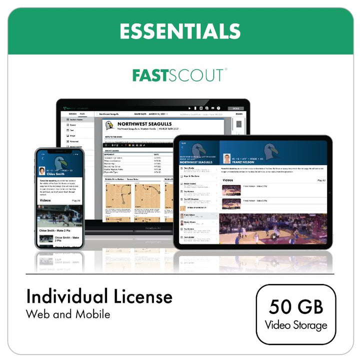 FastScout® Youth Level Scouting Report Building Software